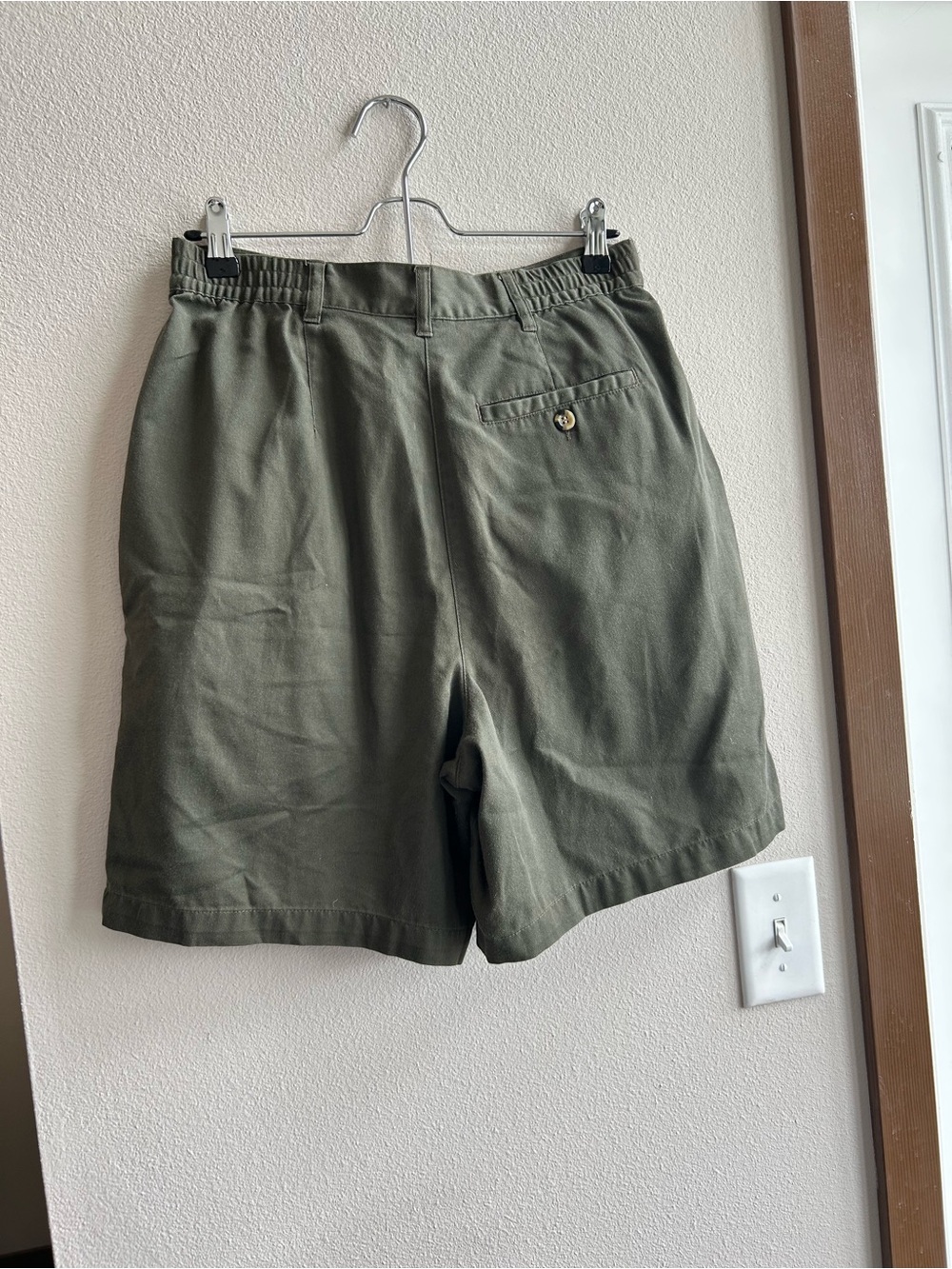 Women's Vintage Olive Green Shorts